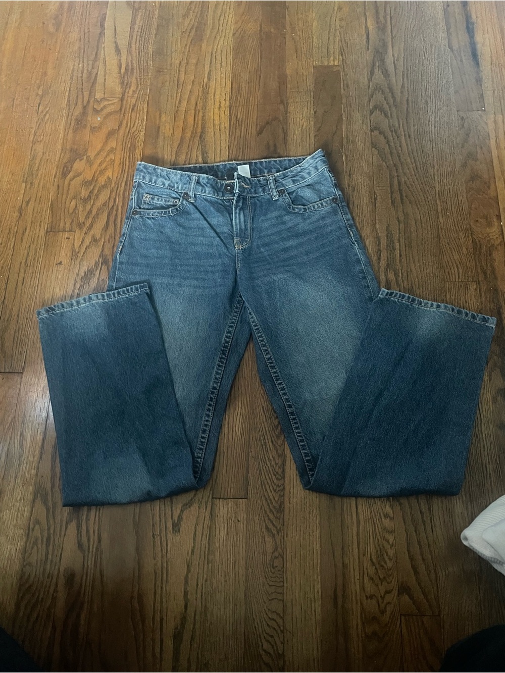 Classic Straight-Leg Blue Jeans